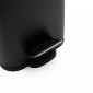Hotel Slim Black Κάδος Μπάνιου 5lt Μεταλλικός με Μηχανισμό Soft Close