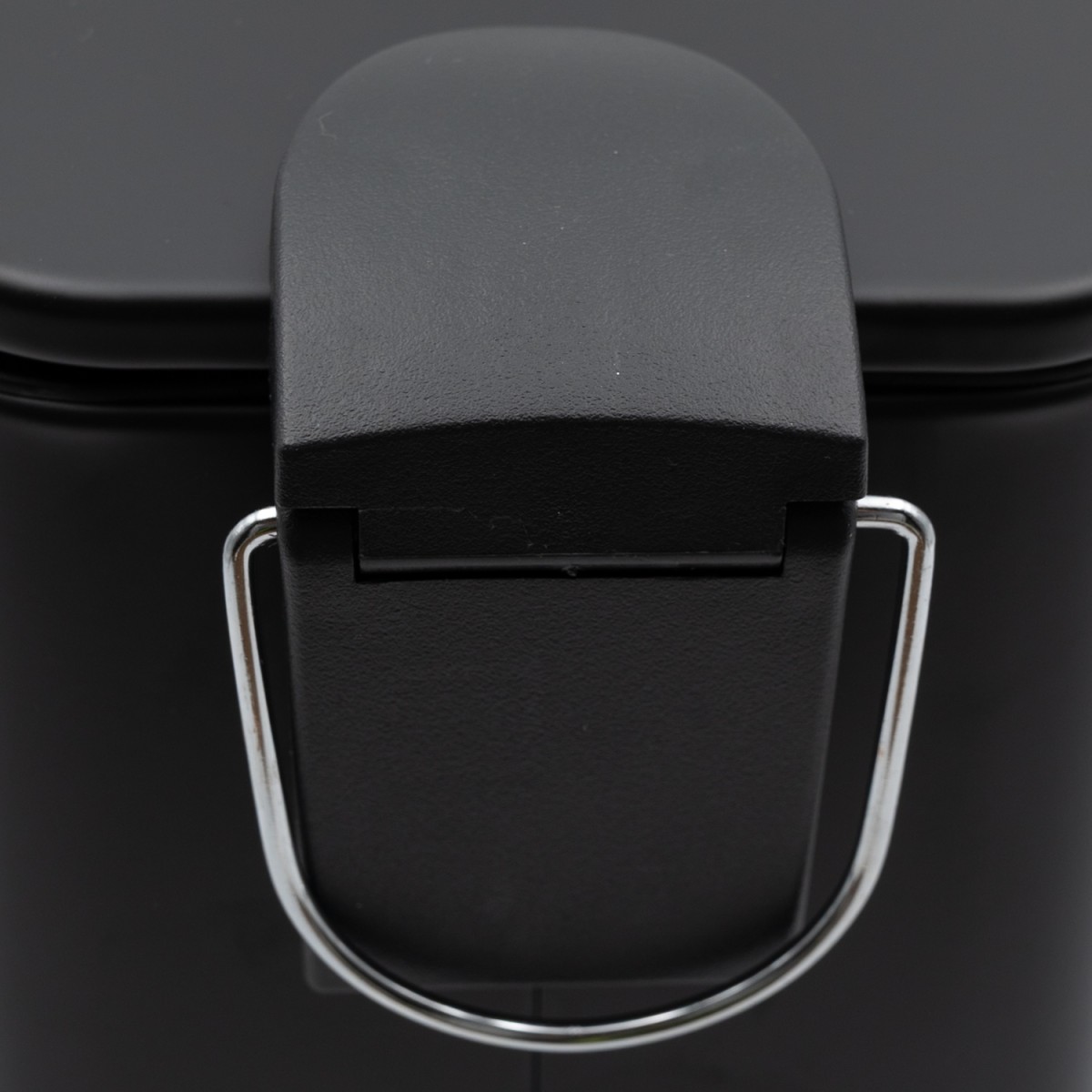 Hotel Slim Black Κάδος Μπάνιου 5lt Μεταλλικός με Μηχανισμό Soft Close