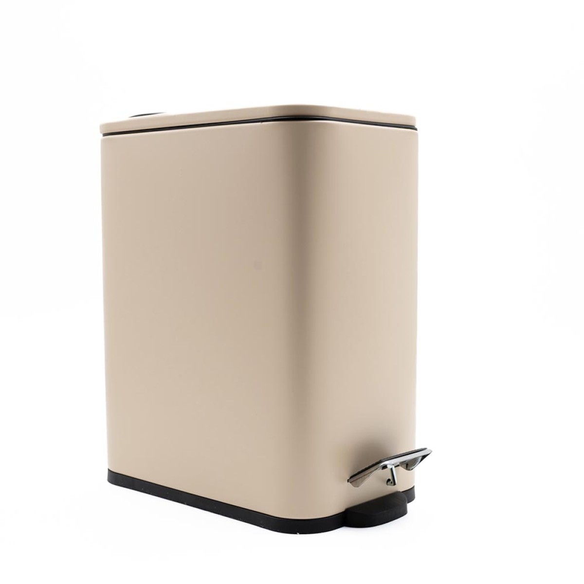 Hotel Slim Ochre Κάδος Μπάνιου 5lt Μεταλλικός με Μηχανισμό Soft Close