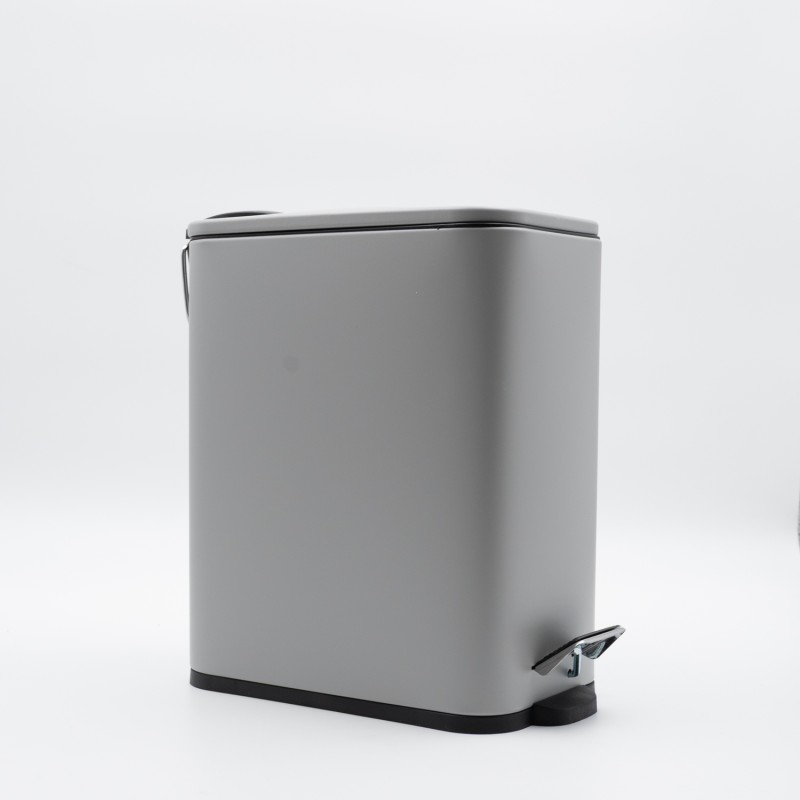 Hotel Slim Grey Σετ Πεντάλ 5lt με Soft Close & Πιγκάλ Μεταλλικό