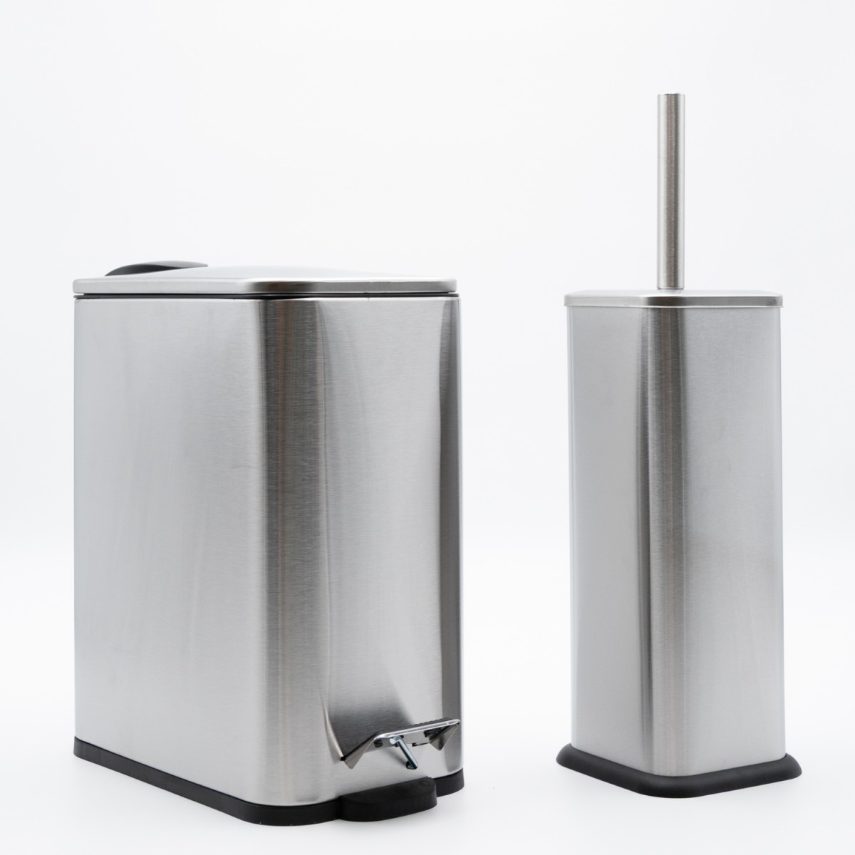 Hotel Slim Inox Σετ Πεντάλ 5lt με Soft Close & Πιγκάλ Μεταλλικό