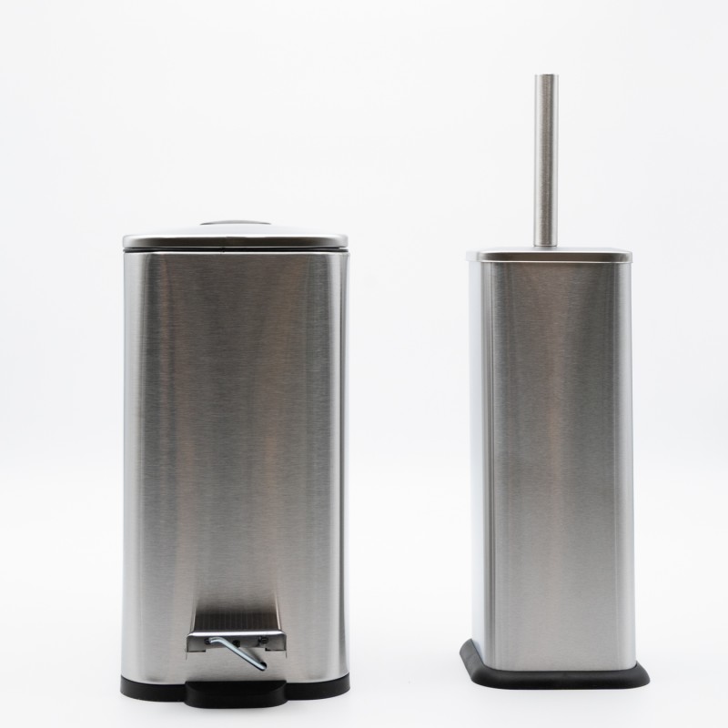 Hotel Slim Inox Σετ Πεντάλ 5lt με Soft Close & Πιγκάλ Μεταλλικό