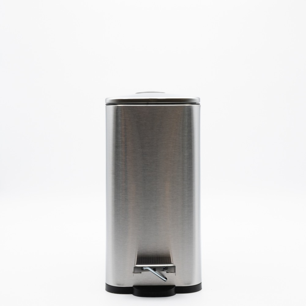 Hotel Slim Inox Κάδος Μπάνιου 5lt Μεταλλικός με Μηχανισμό Soft Close