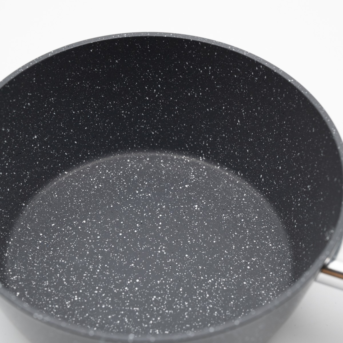 Marble Γαλατιέρα Αλουμινίου No 18 – Αντικολλητική με Επίστρωση Μαρμάρου & Soft-Touch Λαβή Εφέ Ξύλου