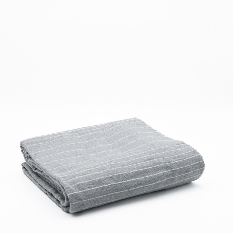Line Ριχτάρι Μονοθέσιο (150x180) Γκρι με Ρίγες 