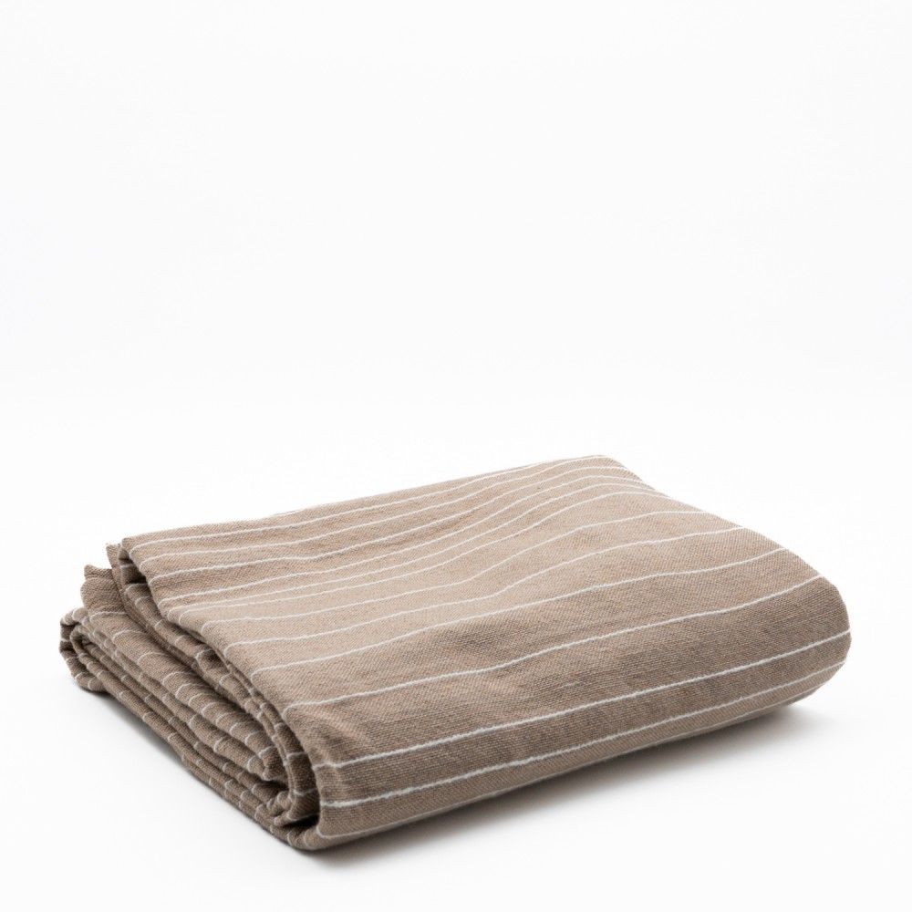 Line Ριχτάρι Μονοθέσιο (150x180) Μπεζ με Ρίγες 