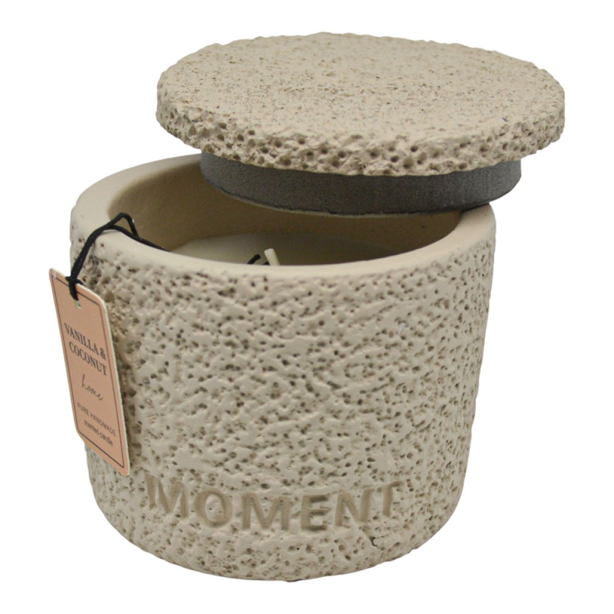 Ankor Vanilla & Coconut Κερί σε Τσιμεντένιο Δοχείο
