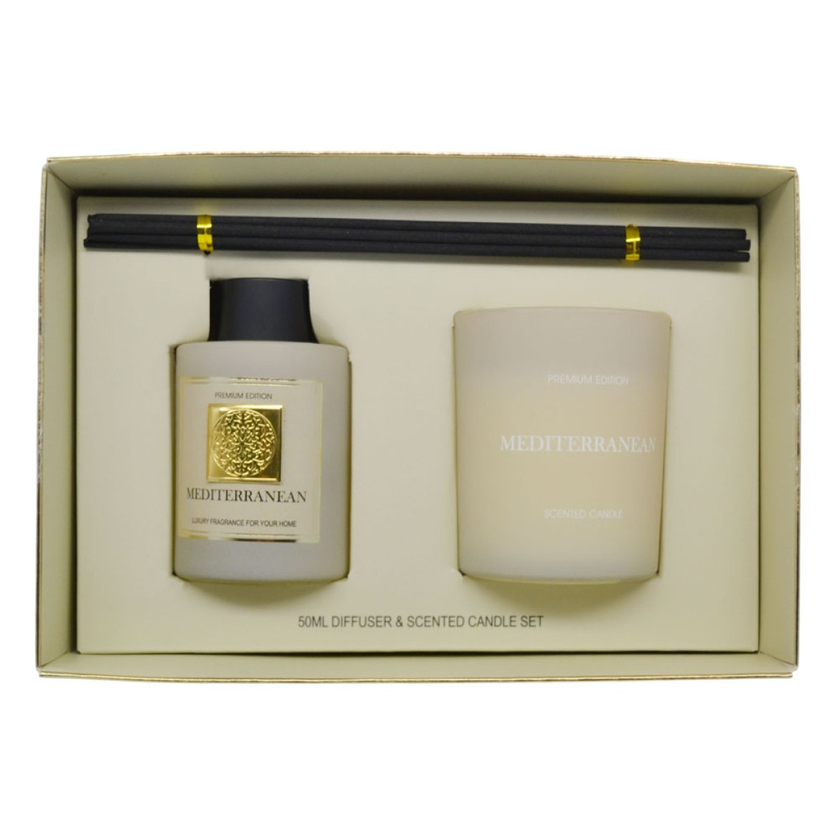 Ankor Mediterranean Σετ Αρωματικού Χώρου 50ml & Αρωματικό Κερί