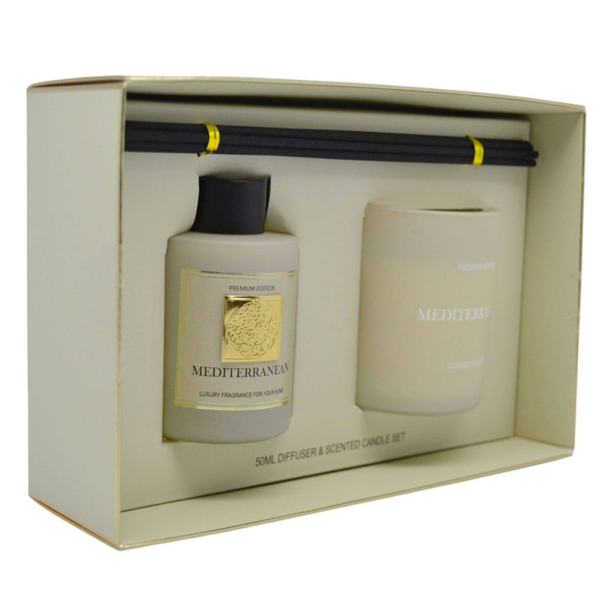 Ankor Mediterranean Σετ Αρωματικού Χώρου 50ml & Αρωματικό Κερί