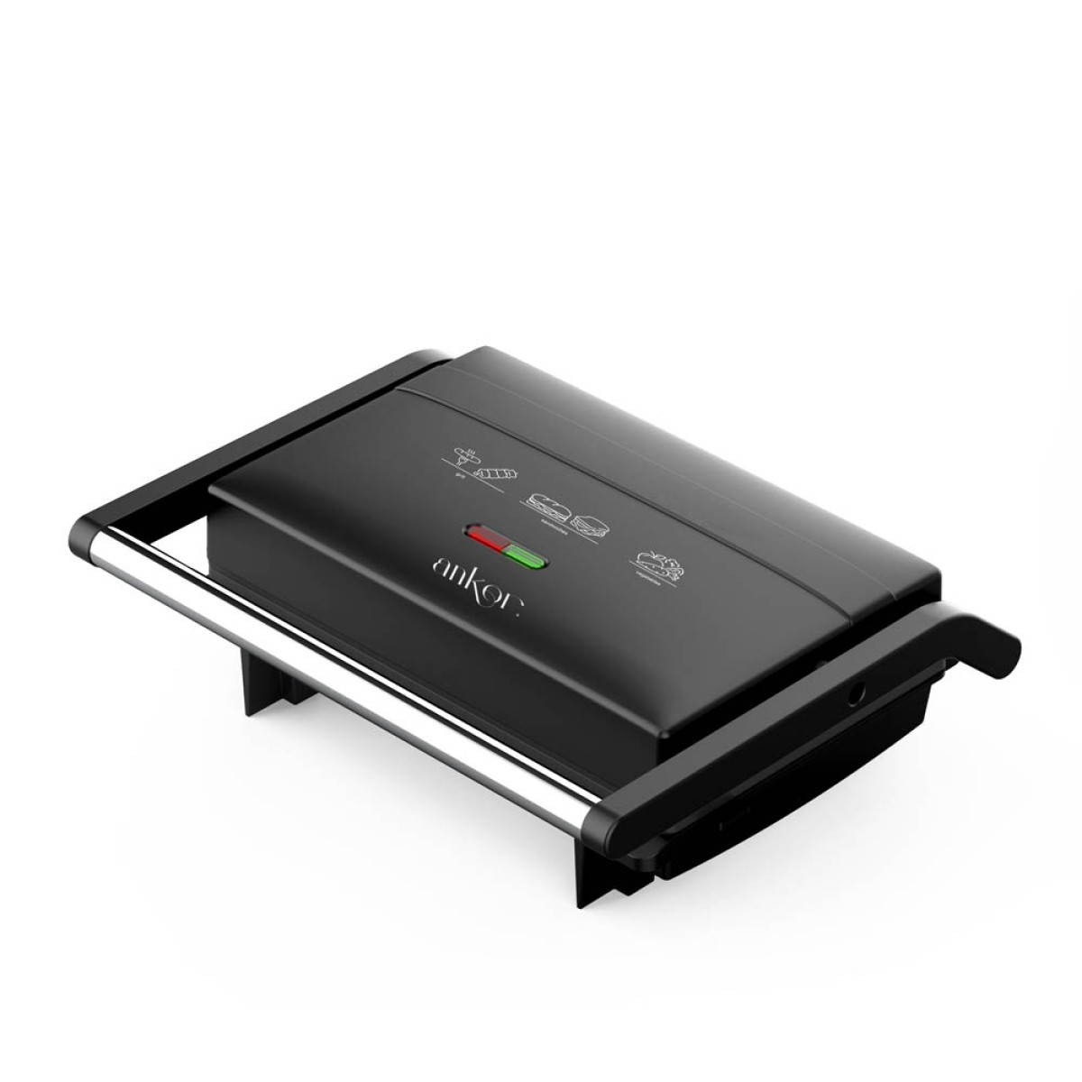 Ankor Black Executive Σετ 4 Τεμαχίων – Γκριλιέρα 1300W, Βραστήρας 1.7lt, Ηλεκτρικό Μπρίκι 400ml & Πολυκόπτης 400W