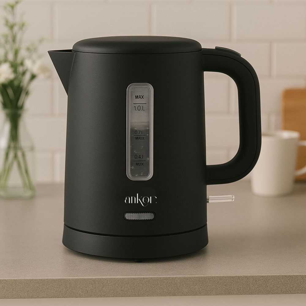 Ankor Black Βραστήρας 1100W Πλαστικός Χωρητικότητας 1lt 848003