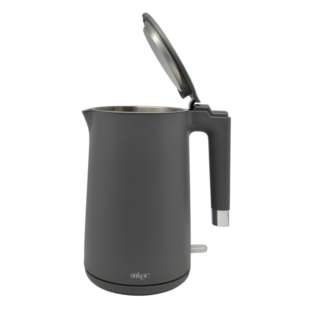 Ankor Mat Grey Βραστήρας 2200W Πλαστικός Χωρητικότητας 1.7lt