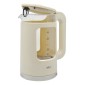 Ankor Beige Βραστήρας 2200W Cool Touch από Πυρίμαχο Γυαλί με Διπλό Τοίχωμα 1.7lt