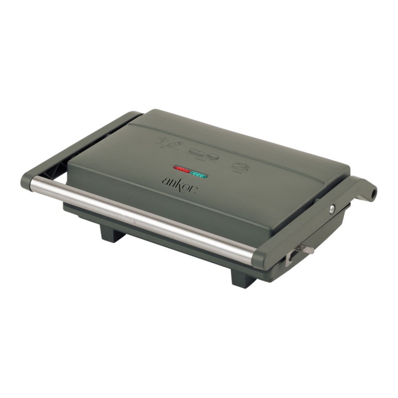 Ankor Olive Trio Σετ Πρωινού 3 Τεμαχίων – Γκριλιέρα 1300W, Ηλεκτρικός Βραστήρας 1lt & Ηλεκτρικό Μπρίκι 400ml