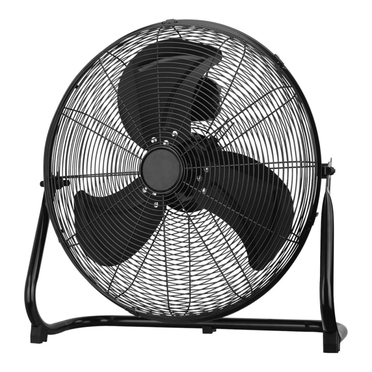 Ανεμιστήρας Δαπέδου 100W Μαύρος High Velocity με Πτερύγια Αλουμινίου 45cm & Ρυθμιζόμενη Κλίση
