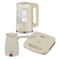 Ankor Beige Σετ Συσκευών Κουζίνας 3τμχ – Βραστήρας 2200W Cool Touch, Τοστιέρα 750W & Ηλεκτρικό Μπρίκι 1000W