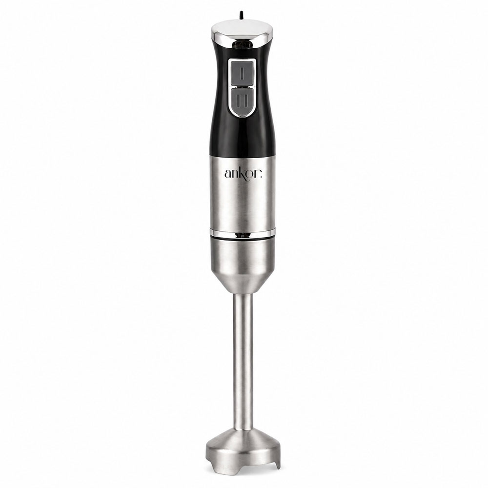 Ankor Inox Ραβδομπλέντερ 500W με 2 Ταχύτητες & Αποσπώμενη Ανοξείδωτη Ράβδο