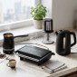 Ankor Black Executive Σετ 4 Τεμαχίων – Γκριλιέρα 1300W, Βραστήρας 1.7lt, Ηλεκτρικό Μπρίκι 400ml & Πολυκόπτης 400W