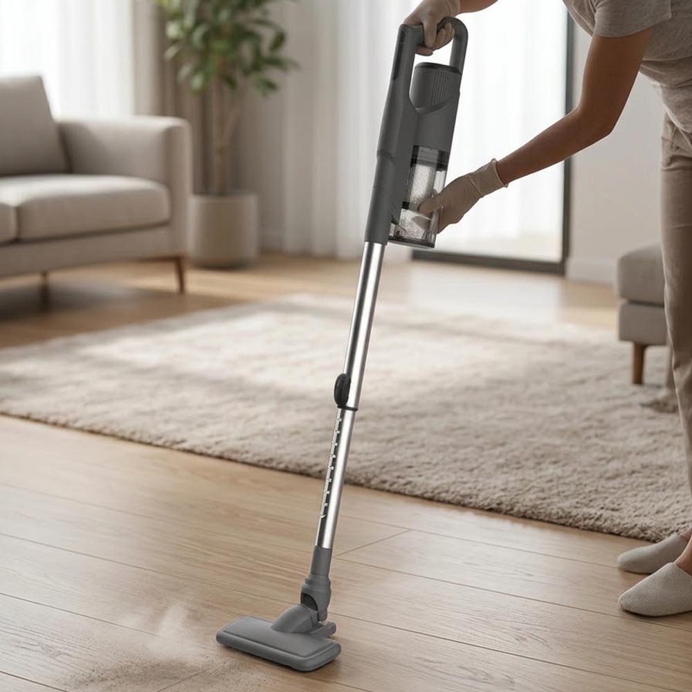 Ankor Grey 2-in-1 Κυκλωνική Ηλεκτρική Σκούπα Stick & Χειρός 550W με Τηλεσκοπικό Κοντάρι & Φίλτρο HEPA (15000Pa)