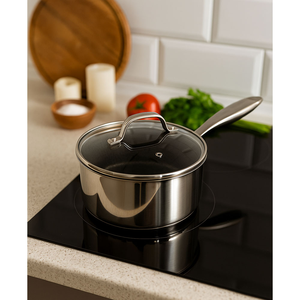 Ankor Dmond Tri-Ply Γαλατιέρα Ν.18 Ανοξείδωτο με Αντικολλητική Επίστρωση