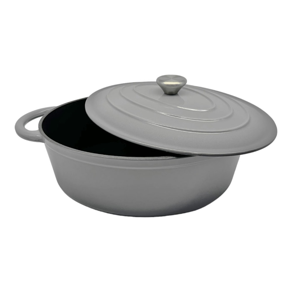 Ankor Μαντεμένια Γάστρα με Καπάκι 6lt (41x26.5x12) - Seasoned & Ready to Use