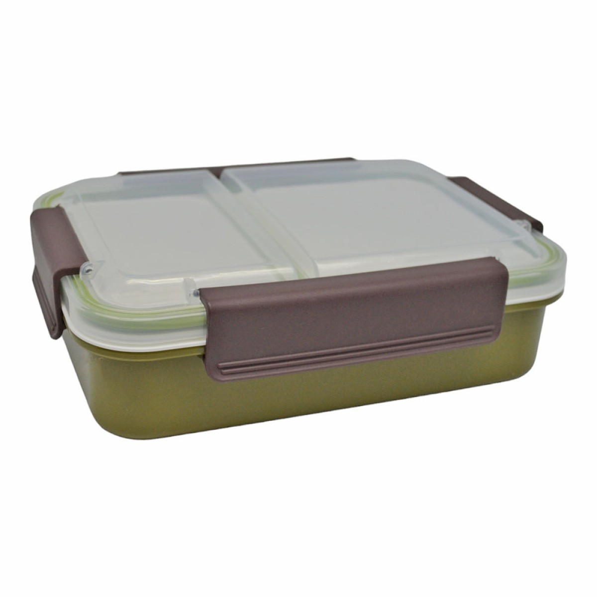Φαγητοδοχείο 2 Θέσεων 1lt Πλαστικό Ankor Green 834075