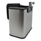Κάδος Απορριμμάτων 5lt Inox με Γάντζο Ανάρτησης για Ντουλάπι & Καπάκι Διπλής Κατεύθυνσης