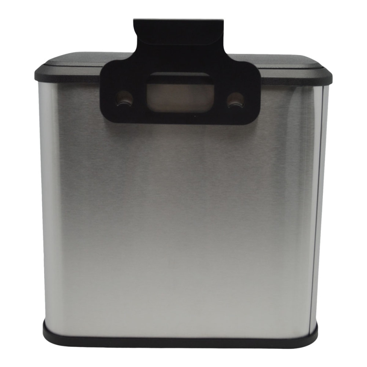 Κάδος Απορριμμάτων 5lt Inox με Γάντζο Ανάρτησης για Ντουλάπι & Καπάκι Διπλής Κατεύθυνσης