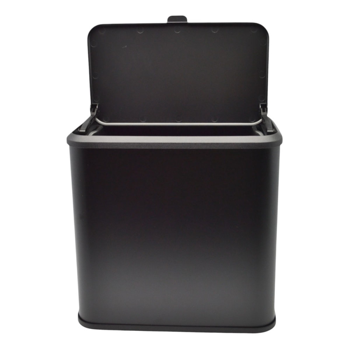 Κάδος Απορριμμάτων 5lt Μαύρος με Γάντζο Ανάρτησης για Ντουλάπι & Καπάκι Διπλής Κατεύθυνσης