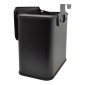 Κάδος Απορριμμάτων 5lt Μαύρος με Γάντζο Ανάρτησης για Ντουλάπι & Καπάκι Διπλής Κατεύθυνσης