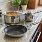 Ankor Dmond Tri-Ply Master Σετ 3 Τεμαχίων: Τηγάνι 26cm, Κατσαρόλα 26cm & Γαλατιέρα 18cm με Αντικολλητικό Laser Μοτίβο
