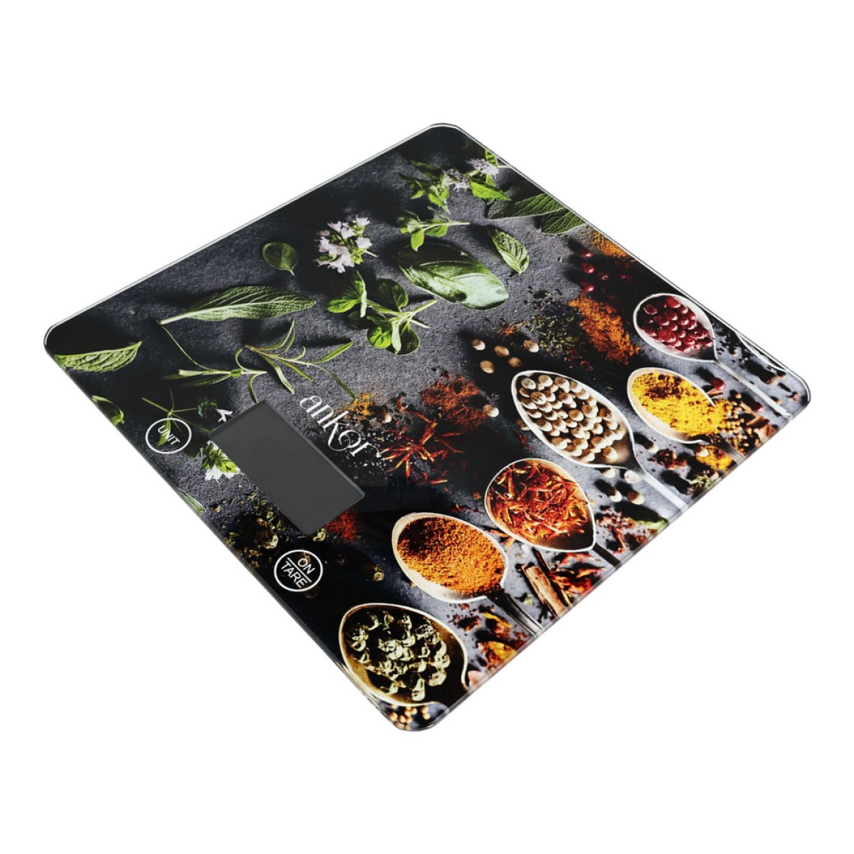 Spices Ηλεκτρονική Ζυγαριά Κουζίνας 15kg Γυάλινη Τετράγωνη