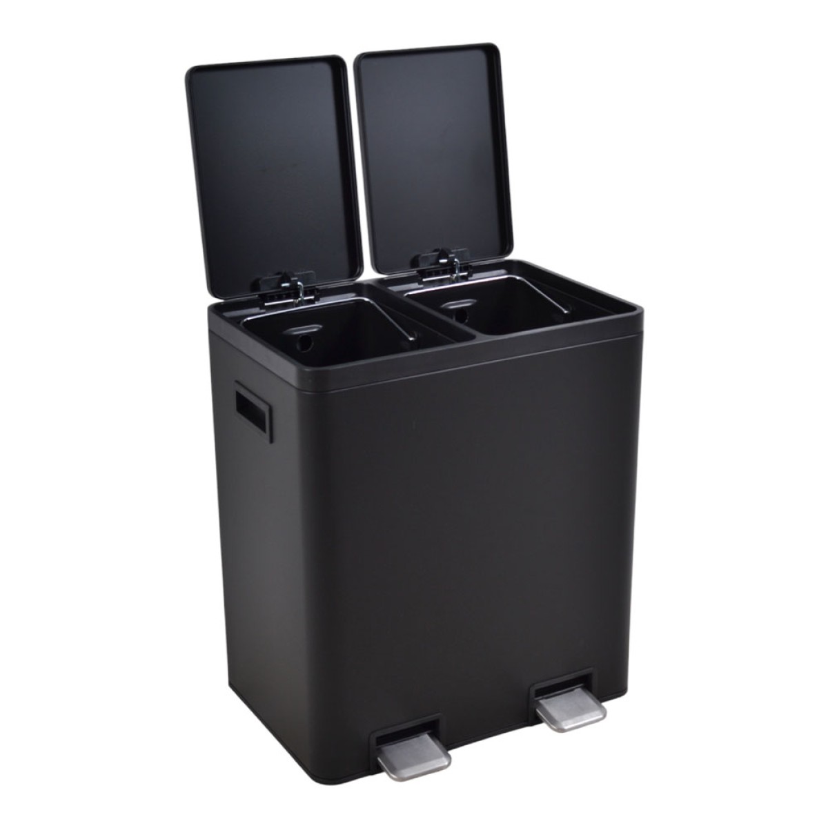 Ankor Double Black Κάδος Απορριμμάτων & Ανακύκλωσης Διπλός 40Lt (2x20Lt) Soft Close