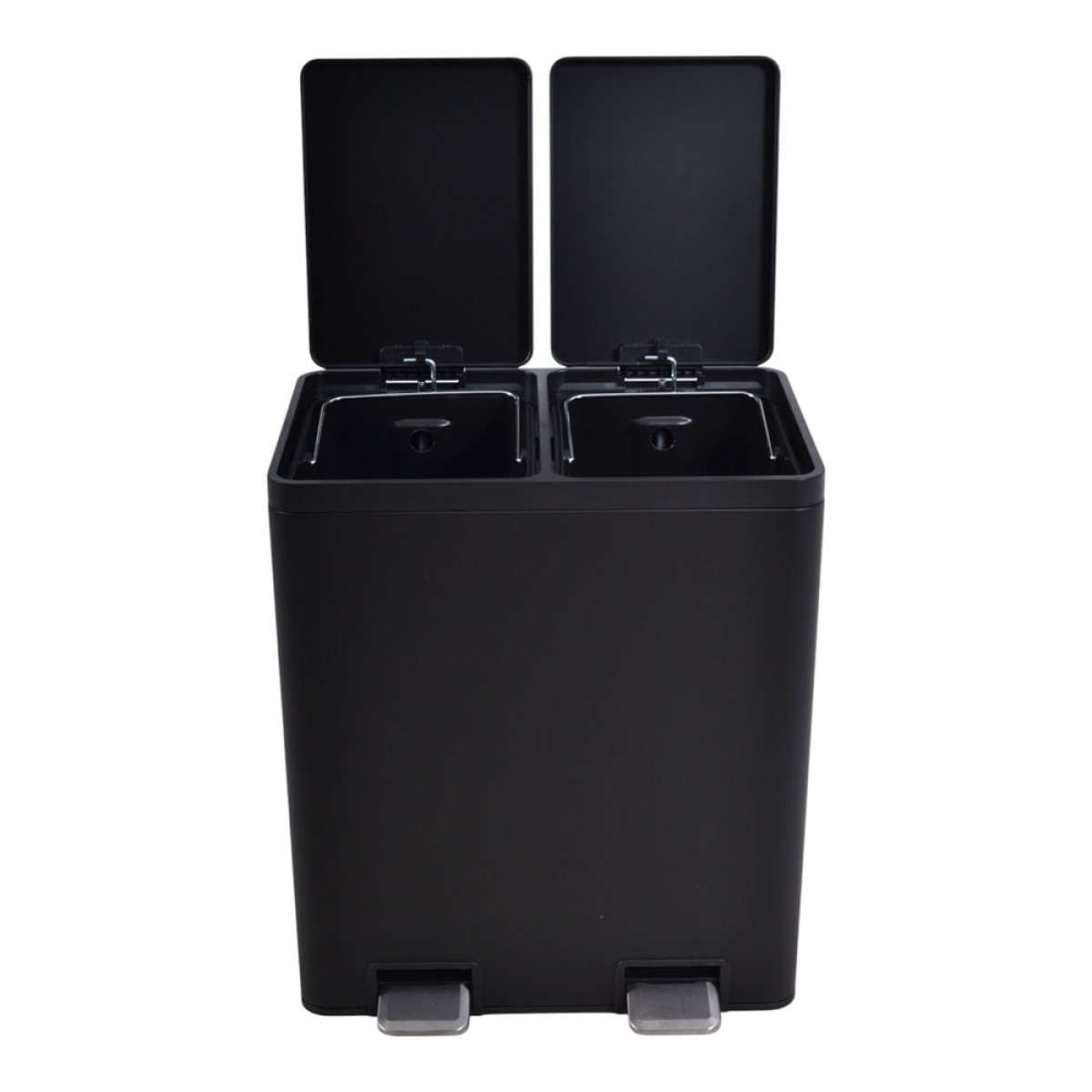 Ankor Double Black Κάδος Απορριμμάτων & Ανακύκλωσης Διπλός 40Lt (2x20Lt) Soft Close