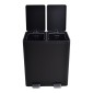 Ankor Double Black Κάδος Απορριμμάτων & Ανακύκλωσης Διπλός 40Lt (2x20Lt) Soft Close