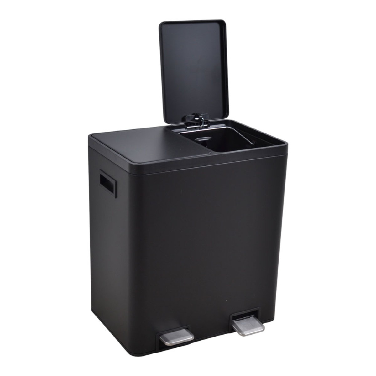 Ankor Double Black Κάδος Απορριμμάτων & Ανακύκλωσης Διπλός 40Lt (2x20Lt) Soft Close