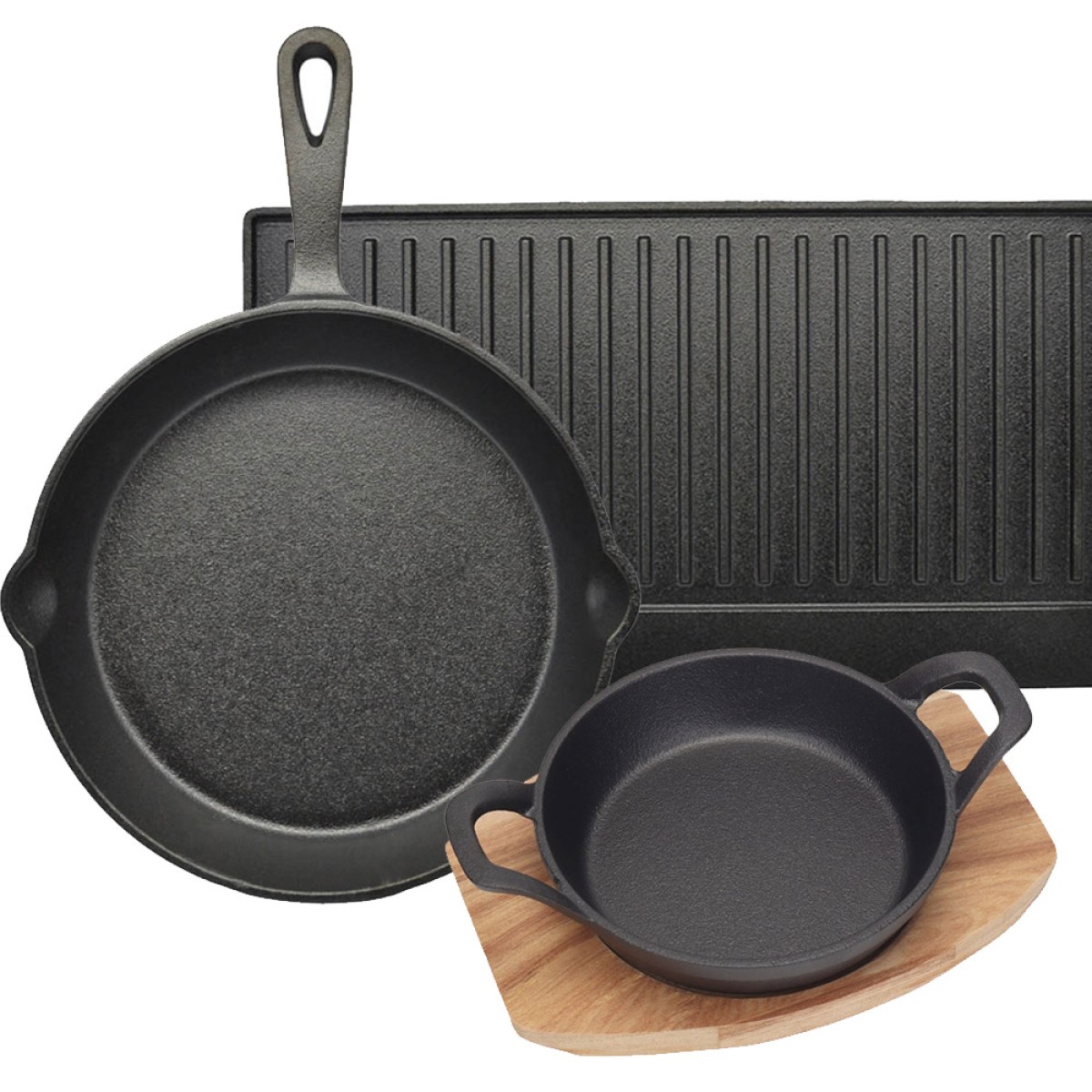 Ankor Premium Σετ Μαντεμένια Σκεύη 3τμχ – Πλάκα Διπλής Όψης, Τηγάνι Ν.26 & Σαγανάκι Ν.16 Ankor Premium Σετ Μαντεμένια Σκεύη 3τμχ – Πλάκα Διπλής Όψης, Τηγάνι Ν.26 & Σαγανάκι Ν.16