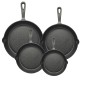 Ολοκληρωμένο Σετ 4 Μαντεμένια Τηγάνια (16-20-26-30cm) - Κατάλληλα για Εστίες, Φούρνο & BBQ