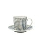 Ankor Σετ 6 Φλιτζάνια Καφέ από Πορσελάνη Γκρι 110ml 