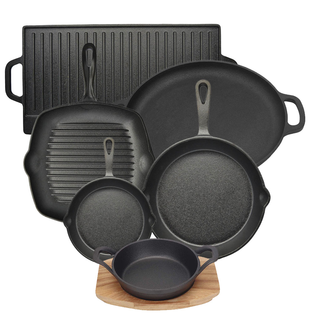 Ankor Premium Ολοκληρωμένο Σετ Μαντεμένια Σκεύη 6τμχ - Κατάλληλα για Όλες τις Εστίες, BBQ & Φούρνους