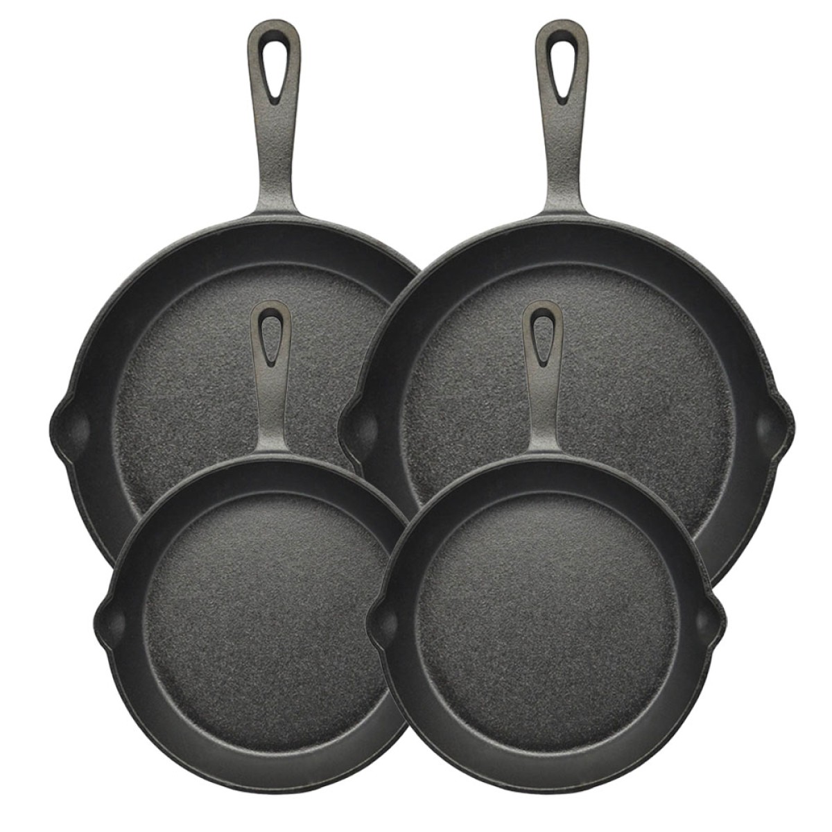 Ankor Premium Σετ Μαντεμένια Σκεύη 4τμχ - 2 Τηγάνια Ν.20 & 2 Τηγάνια Ν.26 Κατάλληλα για Όλες τις Εστίες