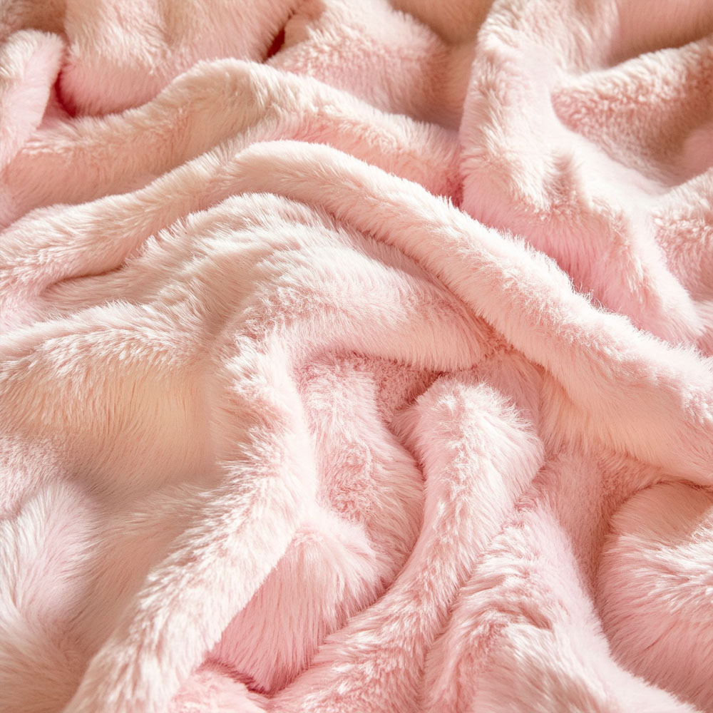 Ankor Κουβέρτα Fluffy Flannel Διπλή (200x220) Light Pink 846078