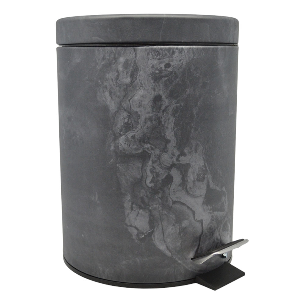 Σετ Πεντάλ 5Lt & Πιγκάλ Ανοξείδωτο Sidirela Marble Anthracite E-83-3924-3931