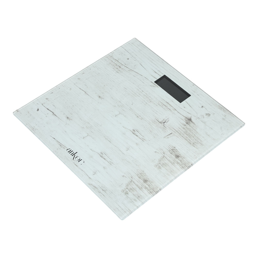 Ankor Wood White Ζυγαριά Μπάνιου (30x30x2.5) Ηλεκτρονική 840489