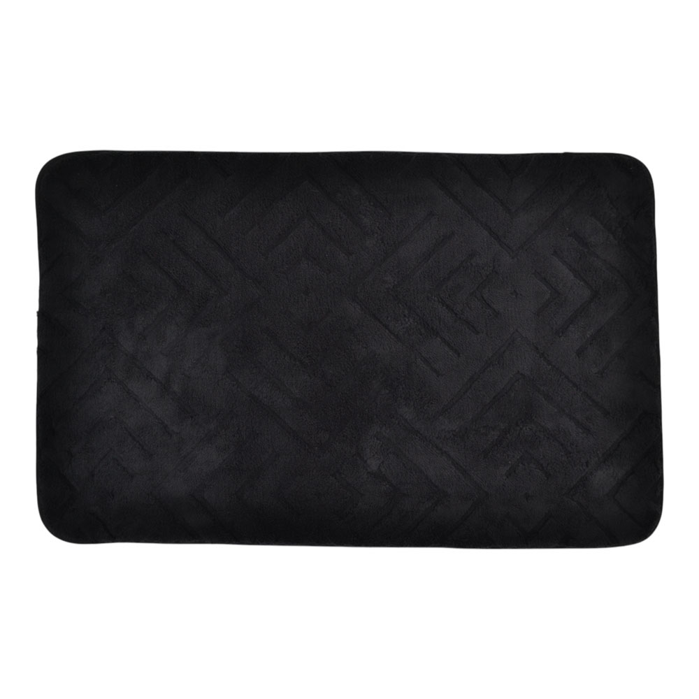 Πατάκι Μπάνιου (50x80) Αντιολισθητικό Ankor Memory Foam Black 843367
