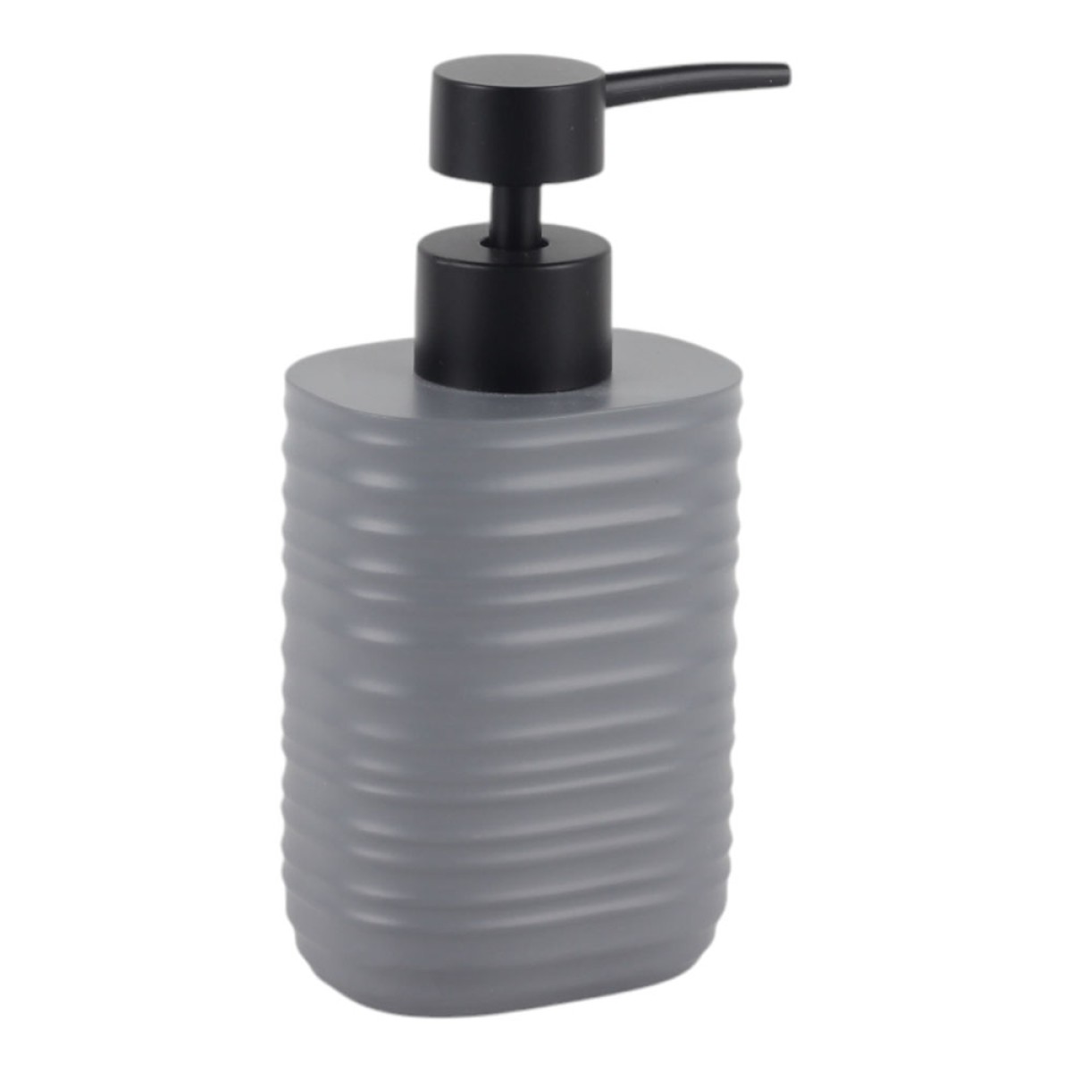 Ankor Grey Δοχείο Κρεμοσάπουνου (8.1x8.1x16.9) Ριγέ Πολυεστερικό