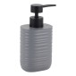 Ankor Grey Δοχείο Κρεμοσάπουνου (8.1x8.1x16.9) Ριγέ Πολυεστερικό