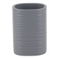 Ankor Grey Ποτήρι Μπάνιου (7.6x6.7x10.6) Ριγέ Πολυεστερικό