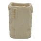 Ankor Tumbler Beige Ποτήρι Μπάνιου (7.7x7.7x10.8) με Όψη Πέτρας