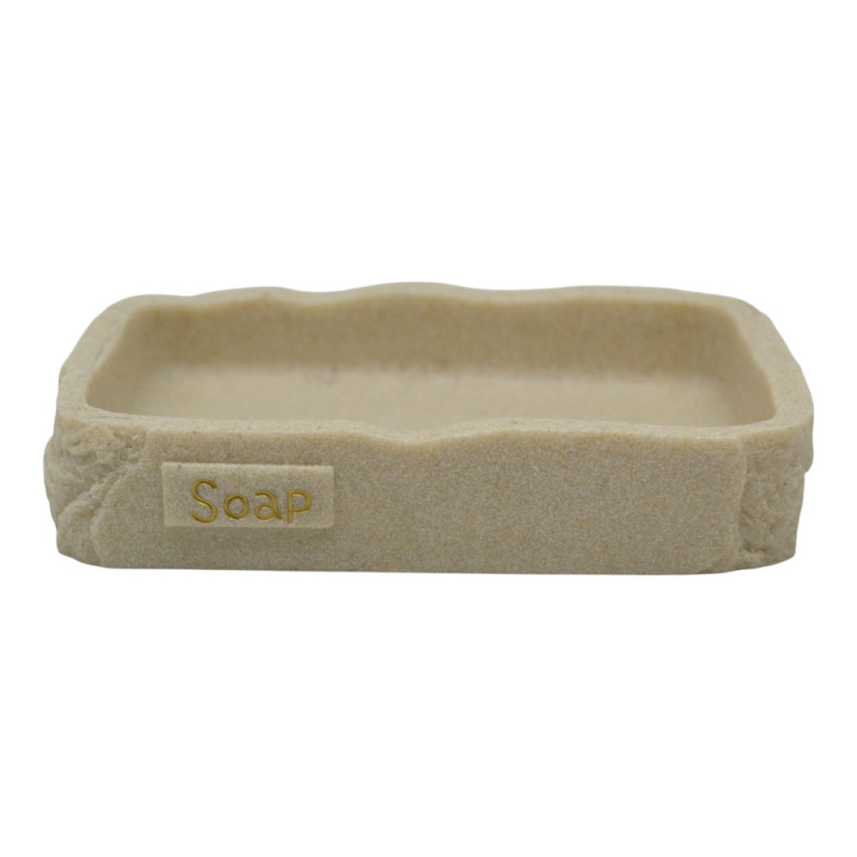 Ankor Soap Beige Σαπουνοθήκη (12.7x8.6x2.5) με Όψη Πέτρας